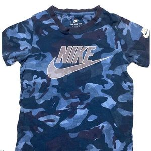Blue Camouflage Nike Boys Shirt